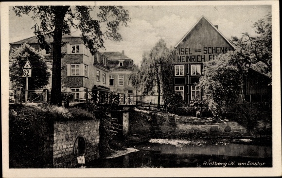 Ansichtkaart Rietberg in Westfalen, kavel bij Emstor