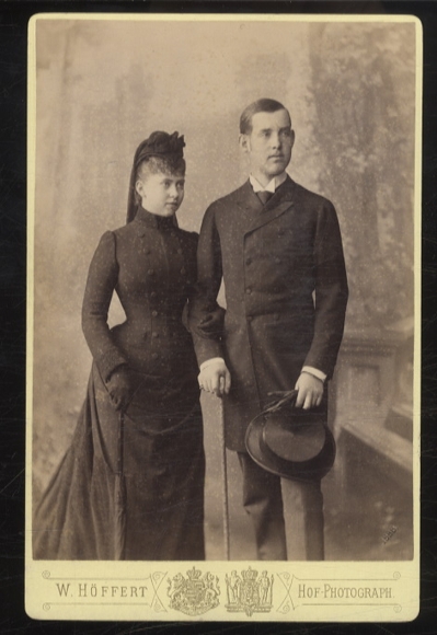 Cabinet Photo Crown Prince Constantine I of Greece and Princess Sophie of Prussia