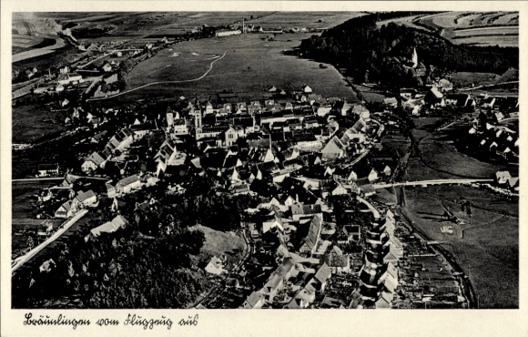 Ak Bräunlingen in het Zwarte Woud Baden, luchtfoto