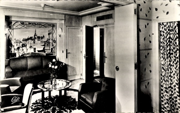 CPA Le Paquebot CGT Ile de France, Appartement de Luxe