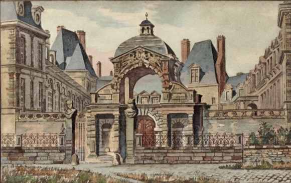 Künstler CPA Fontaine le Port Seine et Marne, vue partielle, vieille ville