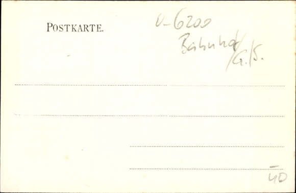 Postcard Bad Salzungen in Wartburgkreis, train station, platform, railway