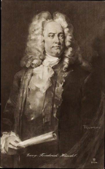 Künstler Ak Rumpf, Georg Friedrich Händel, Komponist, Portrait
