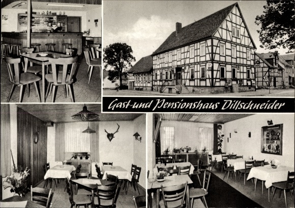 PC Breuna in northern Hesse, guest and pension house Dillschneider, exterior view, interior view