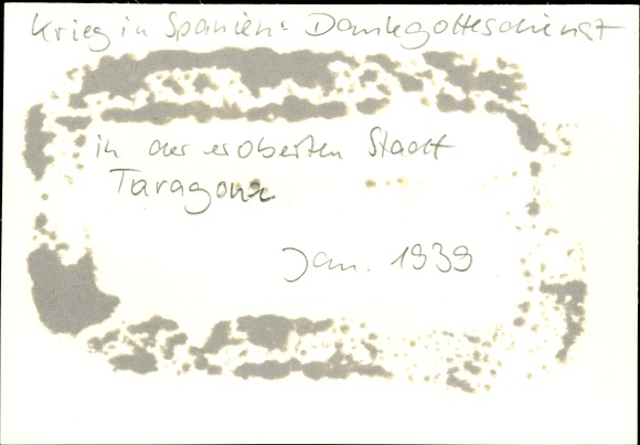 Photo H. Hoffmann, Thanksgiving service in Taragona, Franco&#39;s troops, January 1939