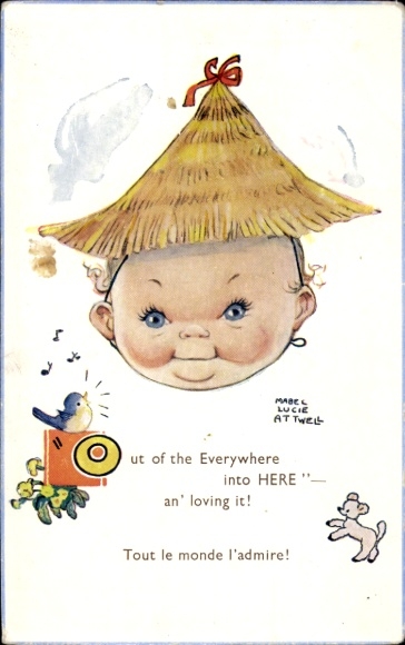 Künstler Ak Attwell, Mabel Lucy, Kind, out of the Everywhere into Here