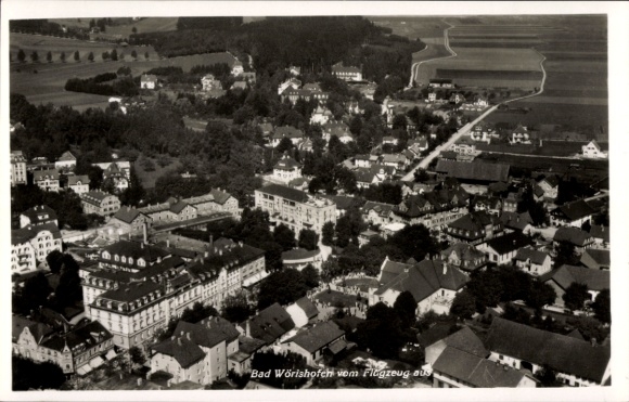 Postcard Bad Wörishofen in Unterallgäu, aerial photograph