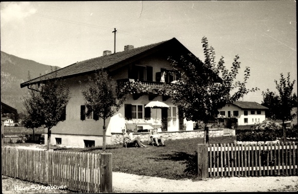 Photo Postcard Unterwössen in Upper Bavaria, Haus Schlagbauer