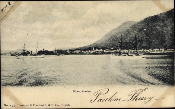 Ak Sitka Alaska de V.S., Mening van het Dorp