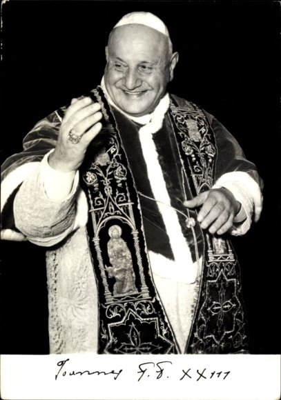 Postcard Pope John XXIII, portrait