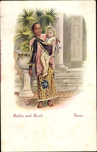 Artist PC Java Indonesia, Baboe with child, nanny