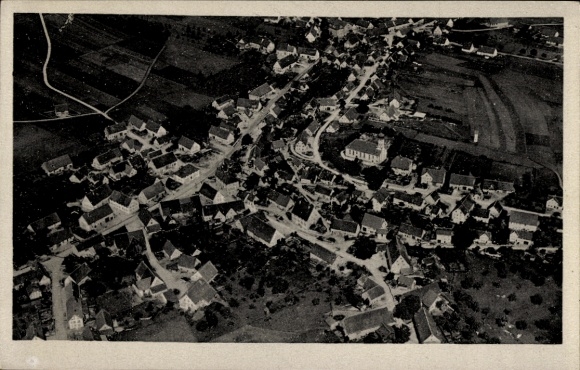 Ak Schwenningen am Heuberg Baden, Fliegeraufnahme