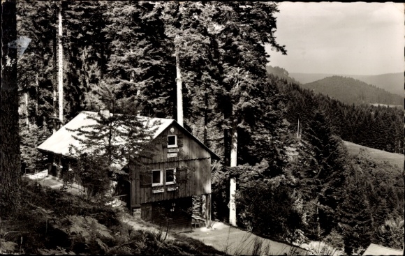 Postcard Wittichen Schiltach in the Black Forest, Nature Friends House Waldhäusle