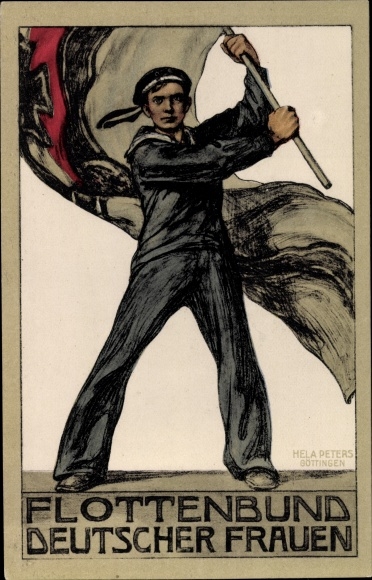 Artist PC Peters, H., Fleet Association of German Women, Sailor, Empire