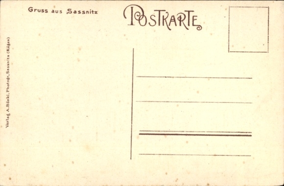 Postcard Sassnitz on Rügen, Hotel Geschwister Koch
