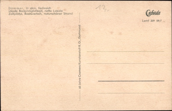 Postcard Lembruch Dümmersee, sailing regatta, farmhouse