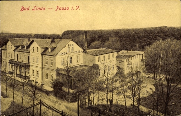 Ak Bad Linda Pausa im Vogtland, Gesamtansicht