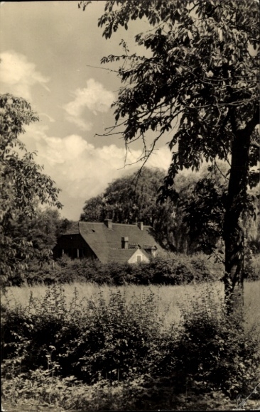 Ak Lauta in der Lausitz Sachsen, Bauernmühle