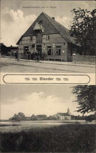 Postcard Blender in Lower Saxony, long shot, restaurant