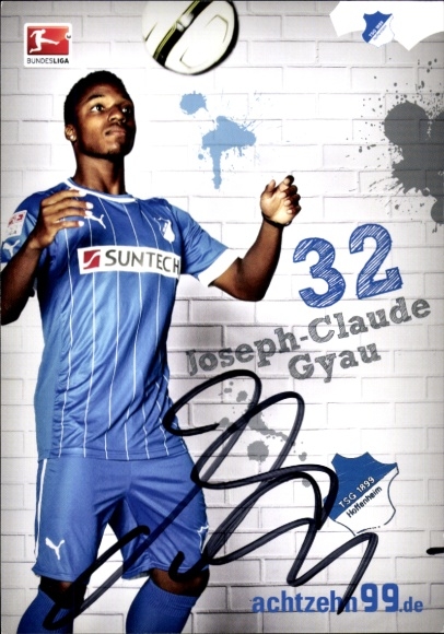 Autogrammkarte Fußballer Joseph Claude Gyau, TSG 1899 Hoffenheim, Autogramm