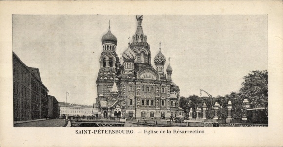Postcard Saint Petersburg Russia, Church of the Resurrection