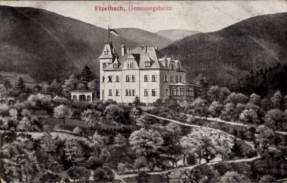 Postcard Etzelbach Uhlstädt Kirchhasel in Thuringia, convalescent home