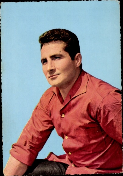 Postcard Singer and actor Freddy Quinn, portrait