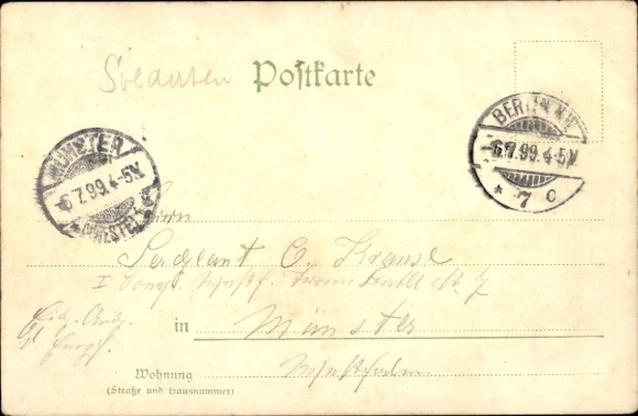Artist Postcard Prince Otto von Bismarck, Arrival in Heaven, Emperor Wilhelm I, Angel