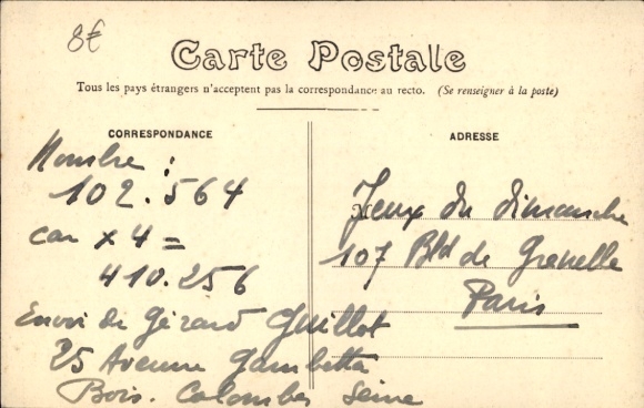 PC Colombes Hauts de Seine, Inondations de 1910, Le Boulevard d'Achères coupé par les Eaux