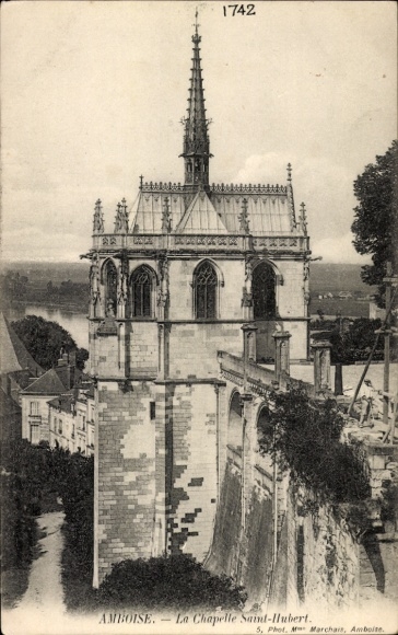 Ak Amboise Indre et Loire, Kapelle Saint-Hubert,   Architektur, Fotografie