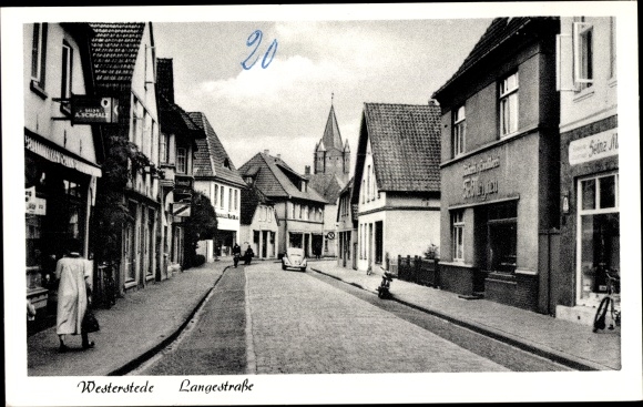 Postcard Westerstede in Lower Saxony, Langestrasse