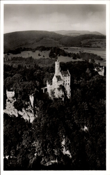 Postcard Honau Lichtenstein in Württemberg, Lichtenstein Castle