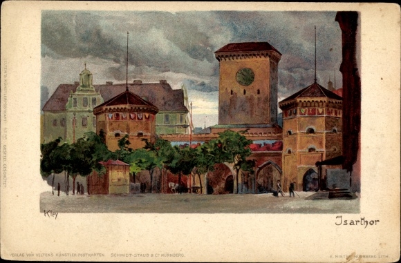 Artysta lito Kley, Heinrich, Monachium, Isartor