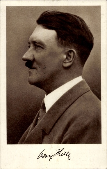 KP Führer i kanclerz Rzeszy Adolf Hitler, portret, faksymile