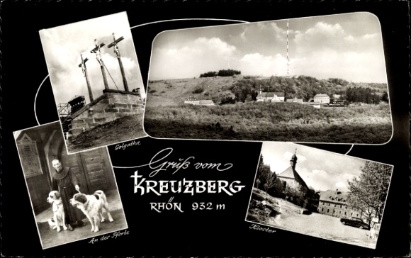 KP Kreuzberg Bischofsheim Rhön, Pozdrowienia z RHON 932 m, Golgathe, Klasztor, An der Sporte