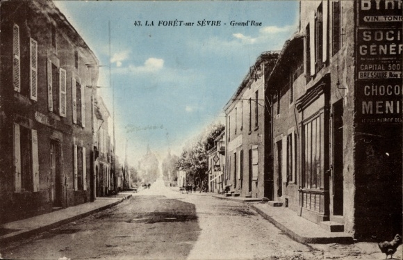 Ak La Foret sur Sevre Deux Sèvres, Grand' Rue
