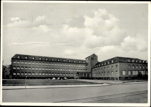 Ak Hilden im Rheinland, St. Josef-Krankenhaus, Hilden-Rhld., schwarz-weiß