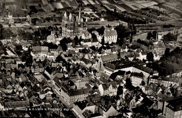 Ak Limburg an der Lahn, Fliegeraufnahme
