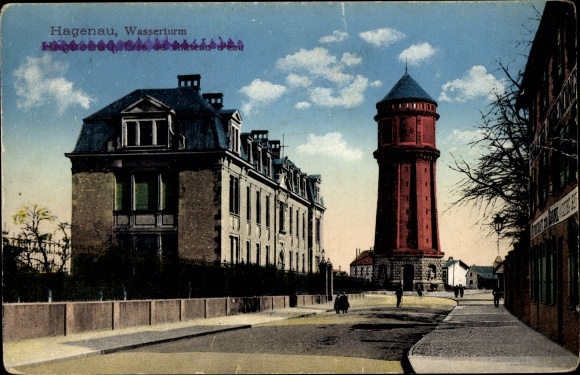 PC Haguenau Haguenau in Alsace Bas-Rhin, water tower