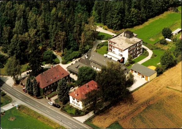 Ak Silberbach Selb in het Fichtelgebirge Opper-Franken, luchtfoto van Haus Silberbach