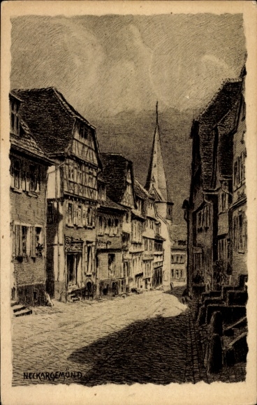 Ak Neckargemünd am Neckar, Hauptstraße