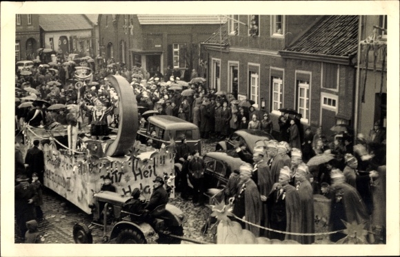 Photo Postcard Olfen in Westphalia, carnival, parade, spectators