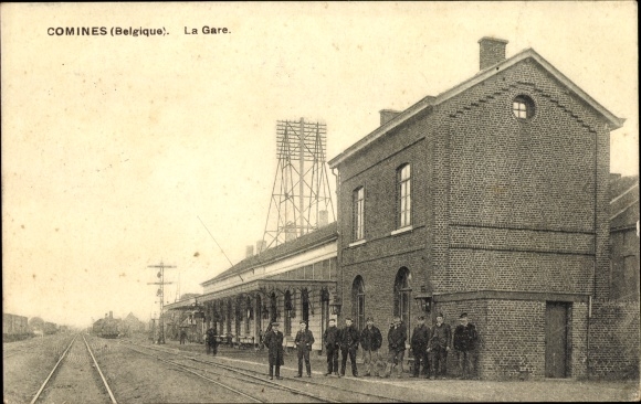 PC Comines Wallonia Hainaut, train station, track side