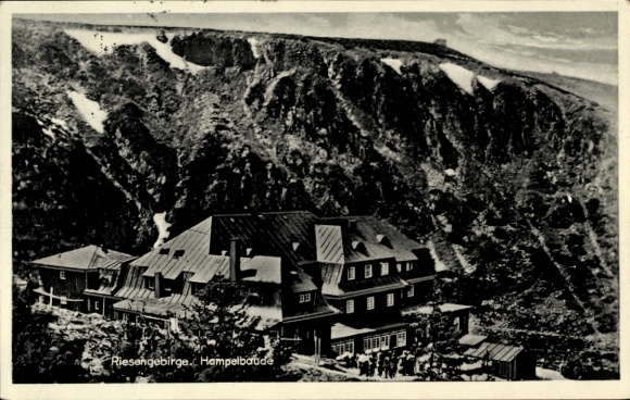 Postcard Karpacz Krummhübel Giant Mountains Silesia, Hampelbaude