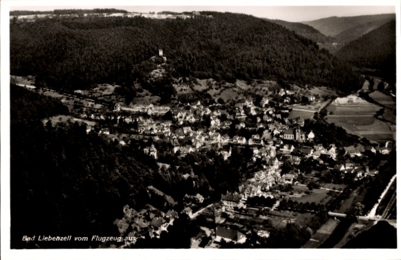Ak Bad Liebenzell im Schwarzwald, Fliegeraufnahme