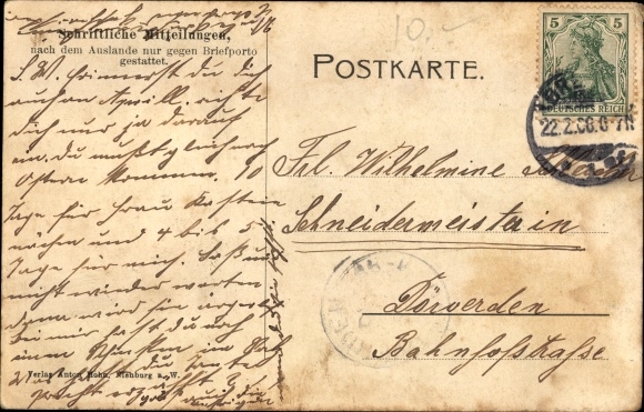 Postcard Bad Blenhorst Balge in Lower Saxony, restaurant and lodging house, owner D. Papenhausen