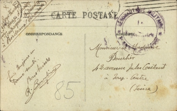 Postcard Bordeaux Gironde, station hall St Jean