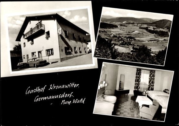 Ak Germannsdorf Hauzenberg im Bayerischen Wald, Gasthof Kronawitter