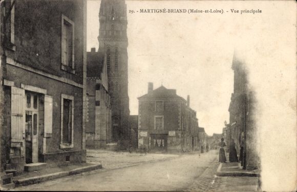 Postcard Martigné Briand Maine et Loire, Vue Principale