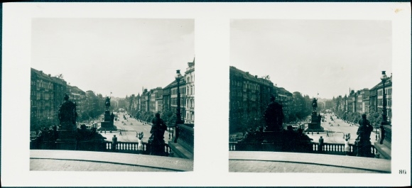 Stereo photo Praha Prague, New Town, Wenceslas Square